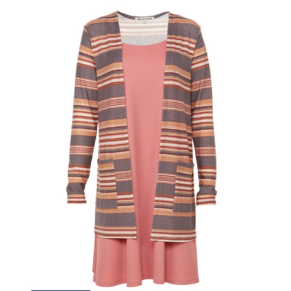 🆕 Wallflower 2 pc. Dress  and Long Cardigan, Medium